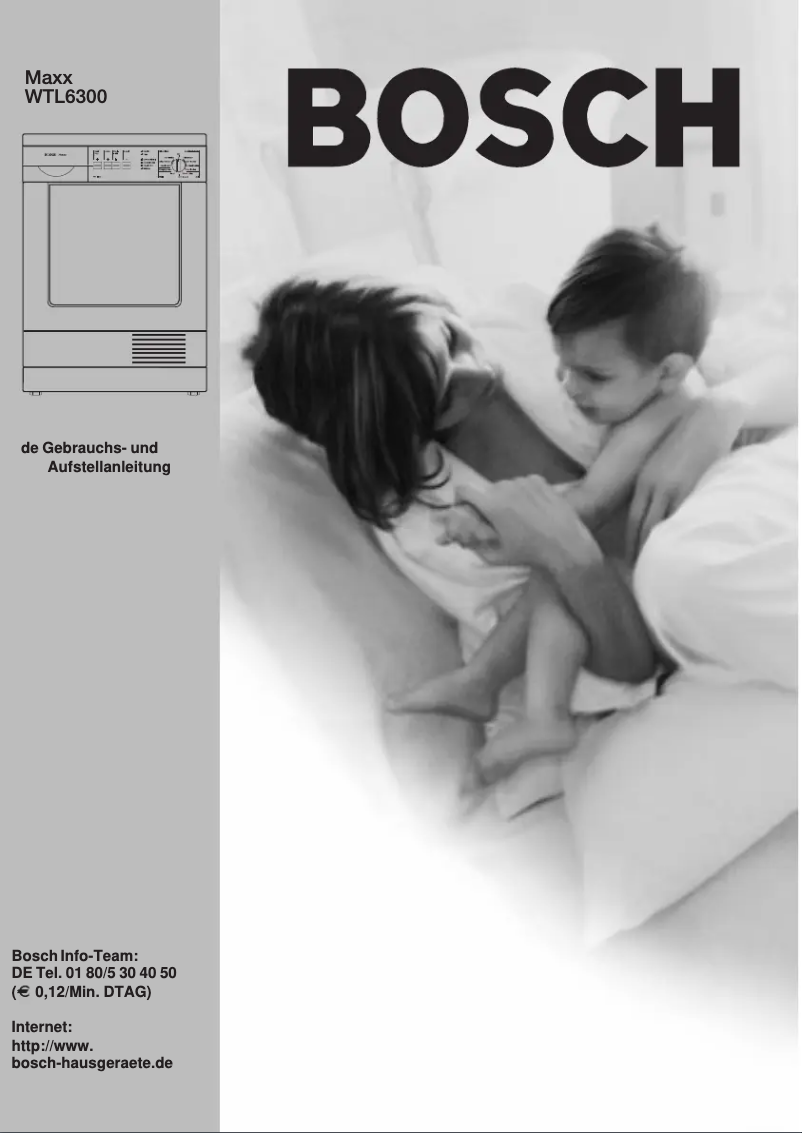 Page n°1 - Manuel utilisateur Bosch WTL6300