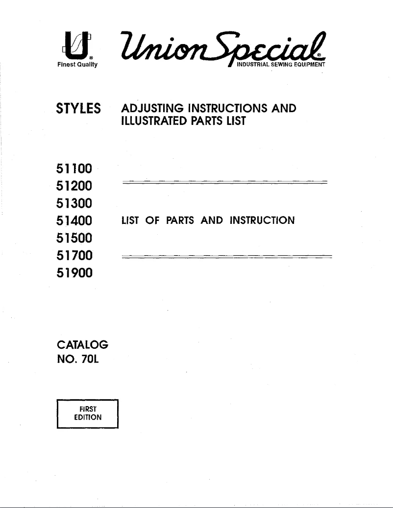 Image de la première page du manuel de l'appareil 51900A