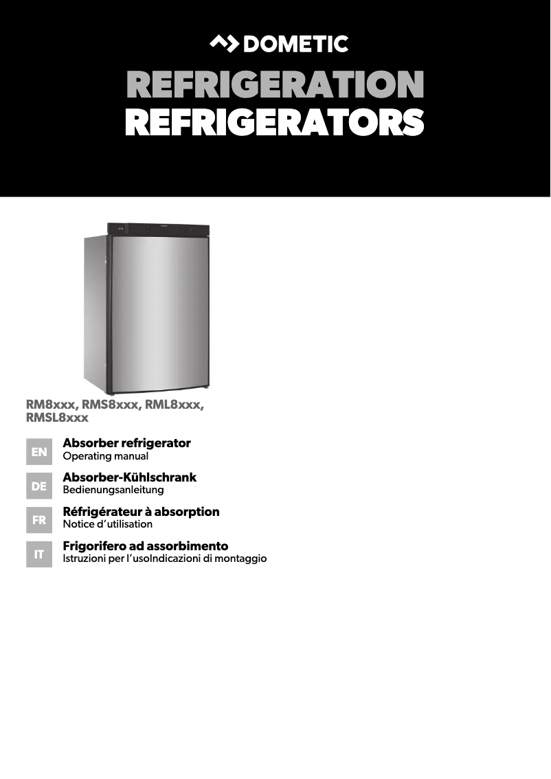 Page n°1 - Manuel utilisateur Dometic RMS 8505