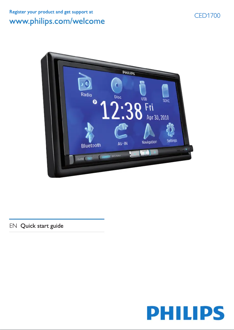 Imagen de la primera página del manual del dispositivo CED1700