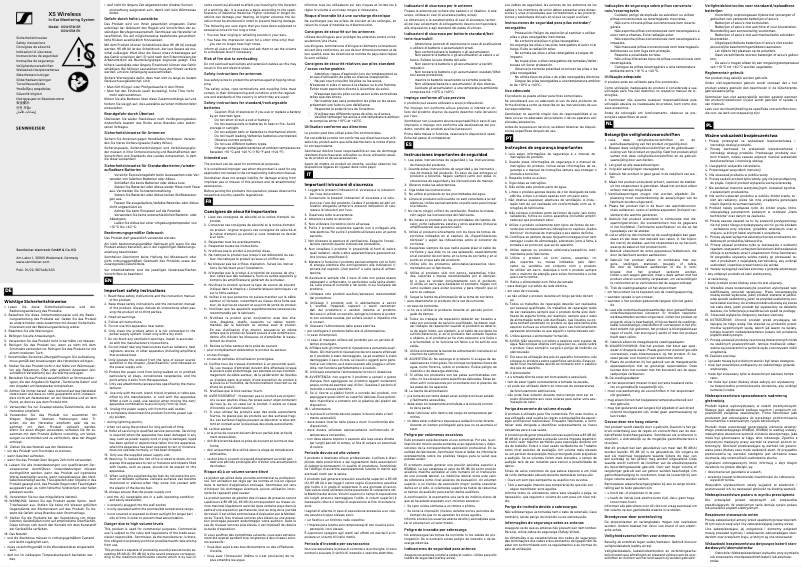 Image de la première page du manuel de l'appareil IE 500 PRO