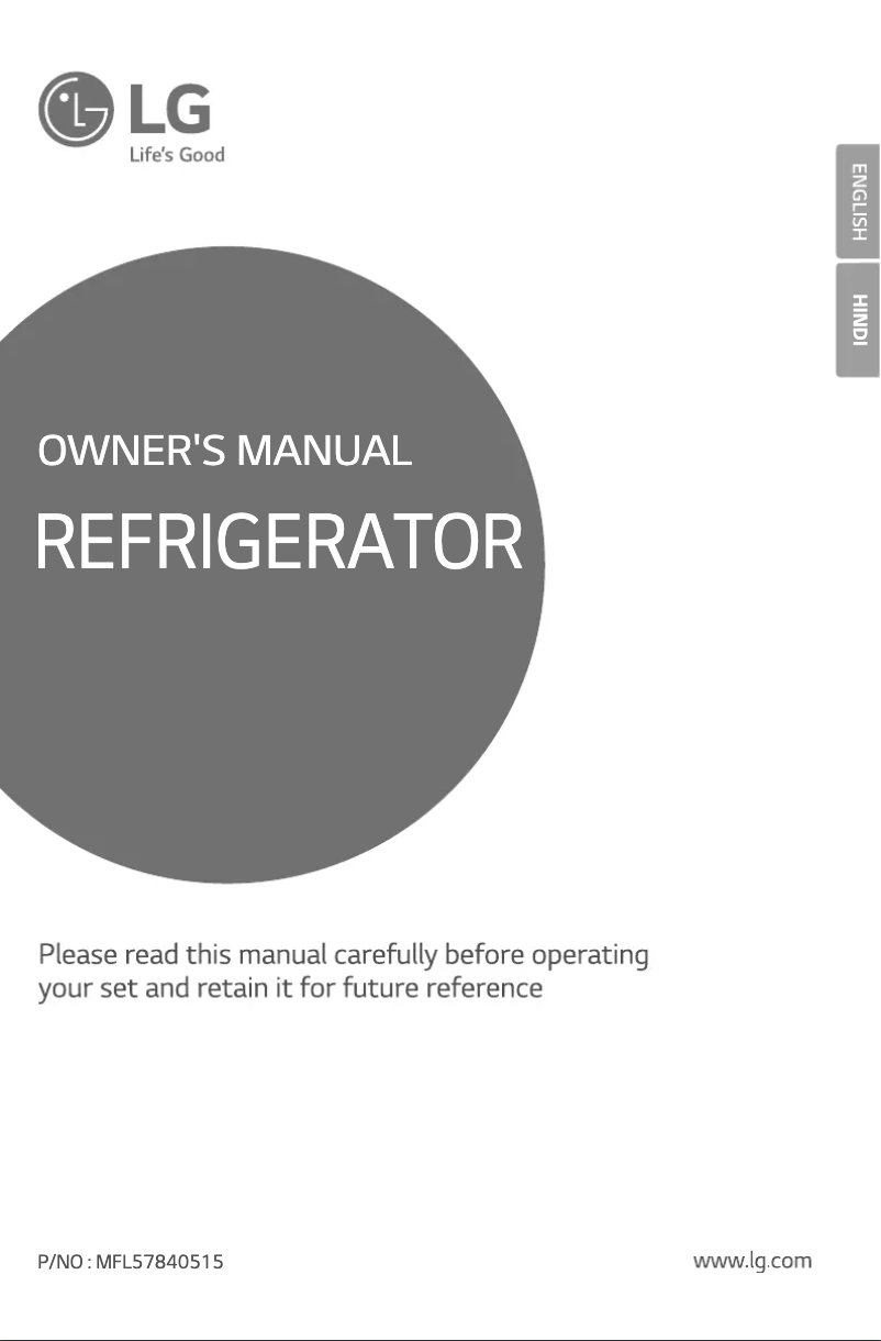 Page 1 de la notice Manuel utilisateur LG GL-M322RMPL