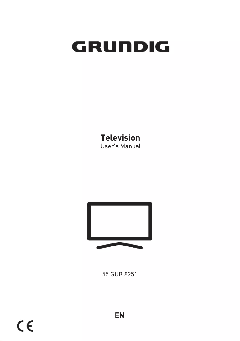 Page 1 de la notice Manuel utilisateur Grundig 55 GUB 8251