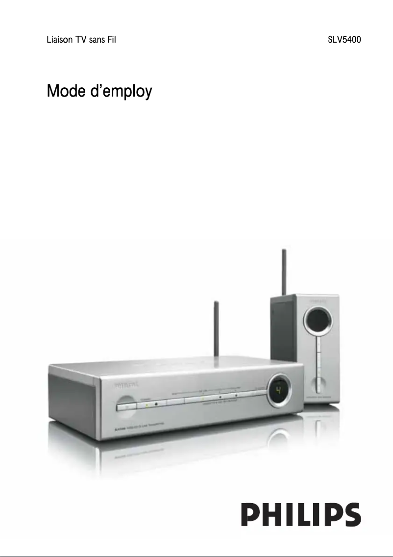 Page n°1 - Manuel utilisateur Philips SLV5400