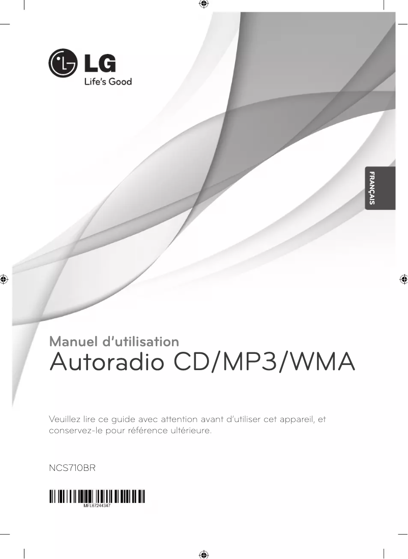 Page 1 de la notice Manuel utilisateur LG NCS710BR