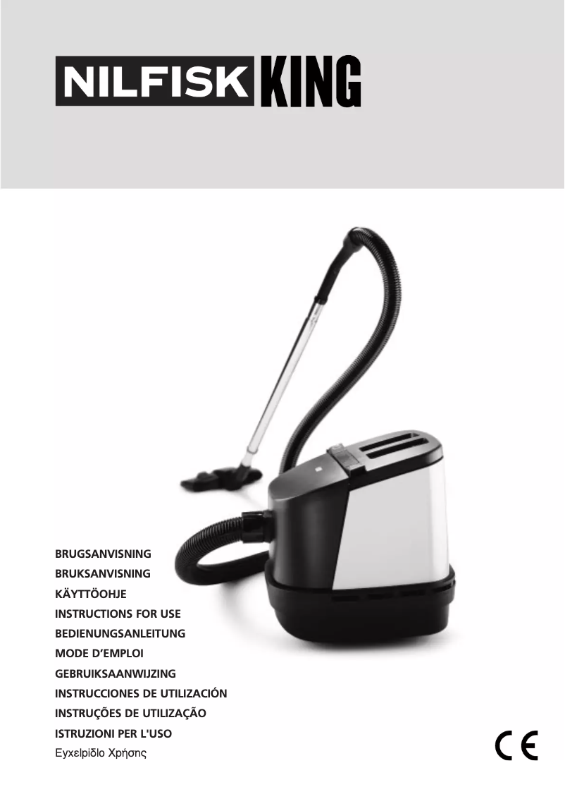 Page 1 de la notice Manuel utilisateur Nilfisk King 525 gold