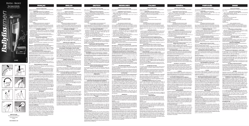 Image de la première page du manuel de l'appareil Trim & Shave E848E