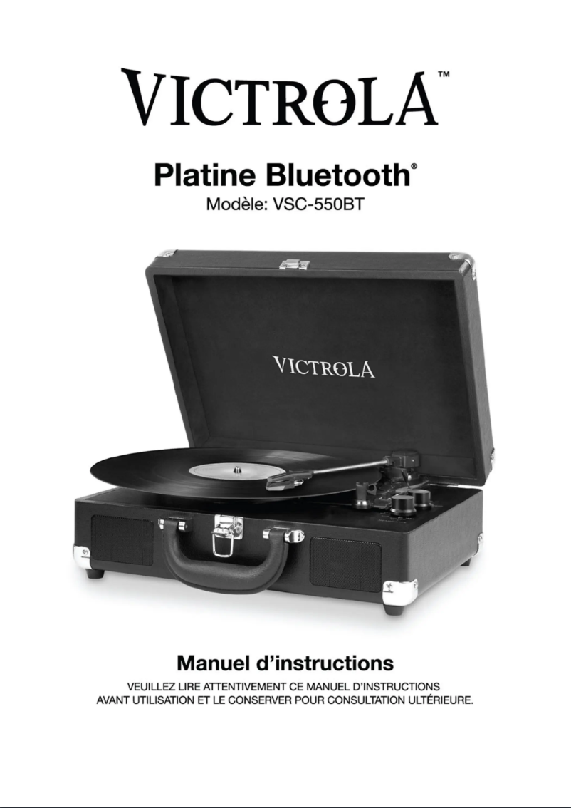 Page 1 de la notice Manuel utilisateur Victrola VSC-550BT