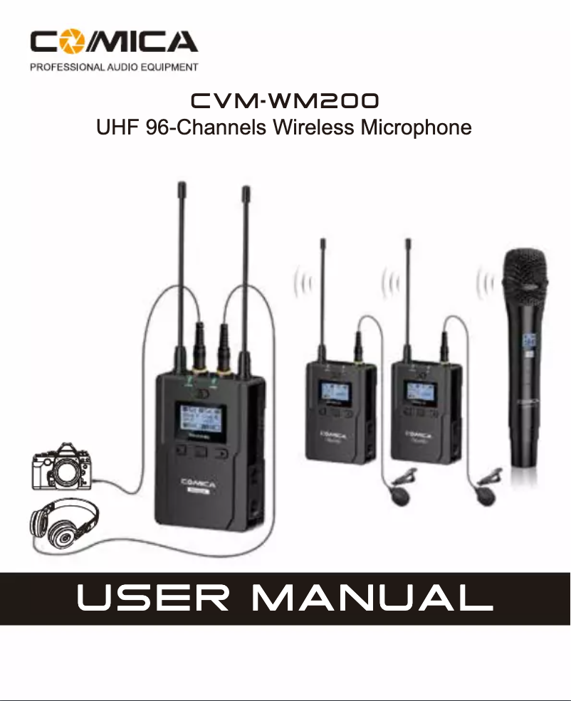 Image de la première page du manuel de l'appareil CVM-WM200B