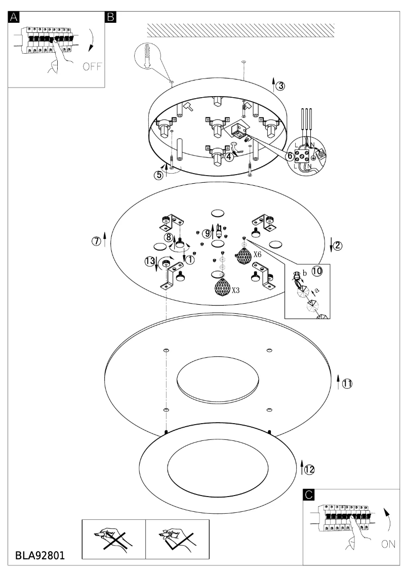 Page 1 de la notice Manuel utilisateur Eglo Nardelli