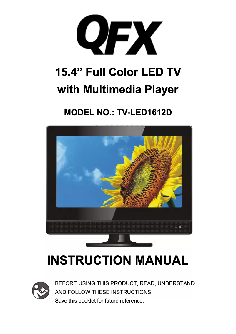 Image de la première page du manuel de l'appareil TV-LED1612D