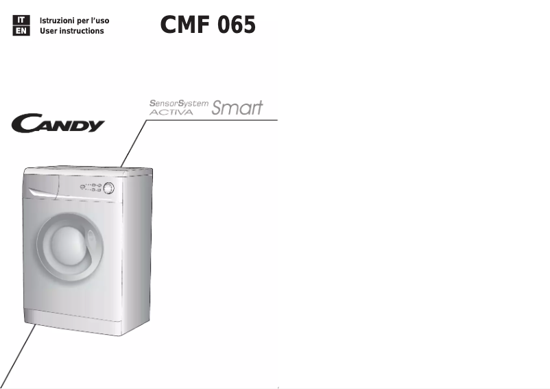 Page 1 de la notice Manuel utilisateur Candy CMF 065