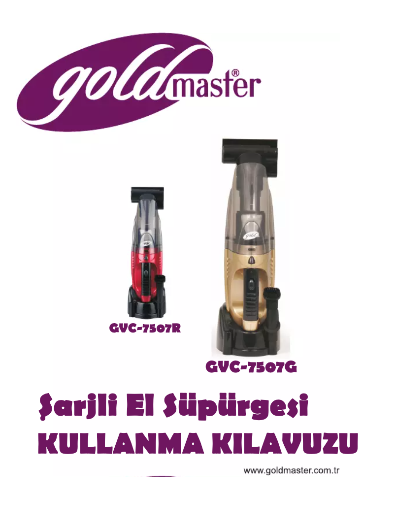 Página 1 del manual Manual de usuario GoldMaster GVC-7507R Boby