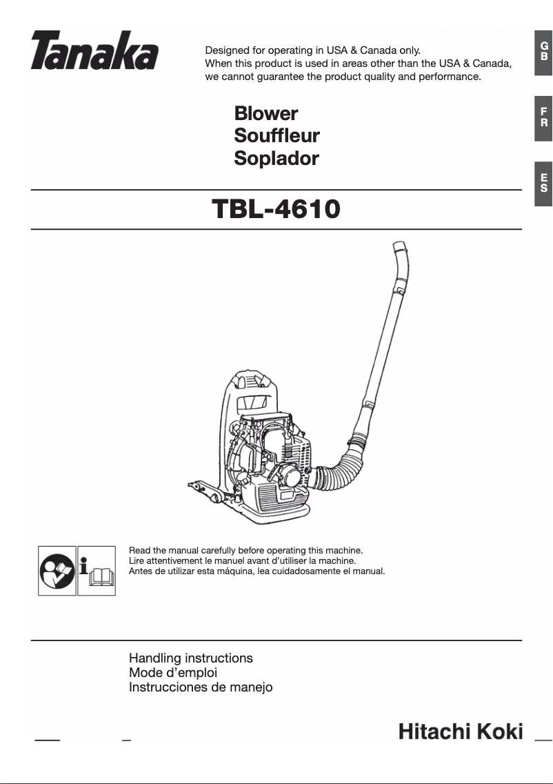 Image de la première page du manuel de l'appareil TBL-4610