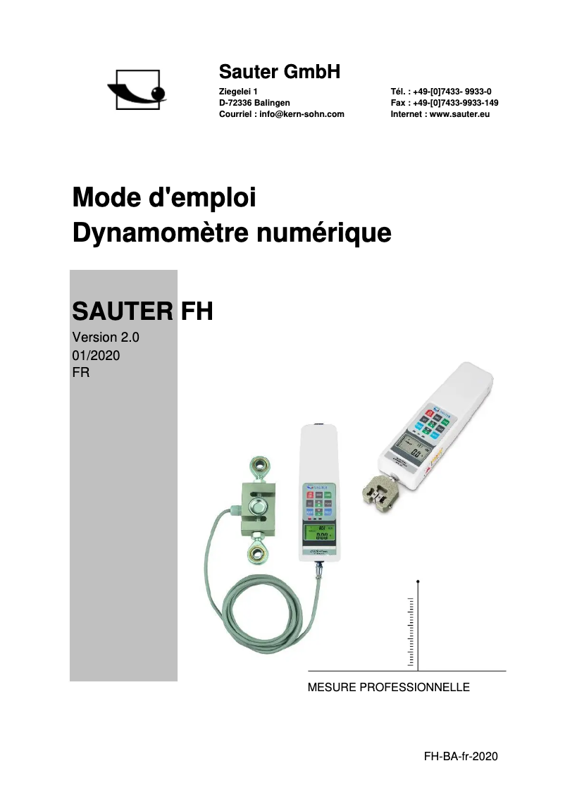 Image de la première page du manuel de l'appareil FH 50KUK