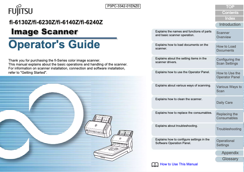Page n°1 - Manuel utilisateur Fujitsu Siemens Fi-6130 sheet fed scanner