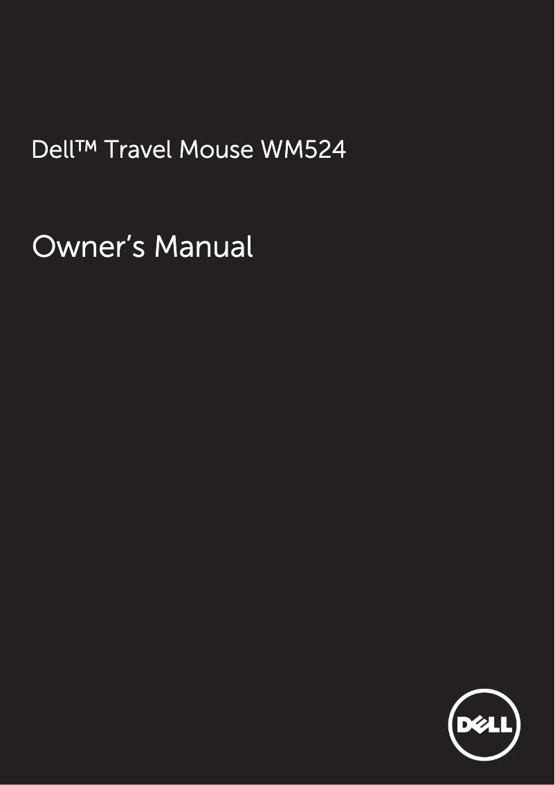 Page n°1 - Manuel utilisateur Dell WM524