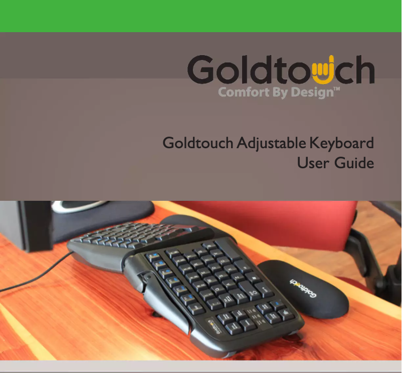 Image de la première page du manuel de l'appareil Goldtouch Adjustable V2