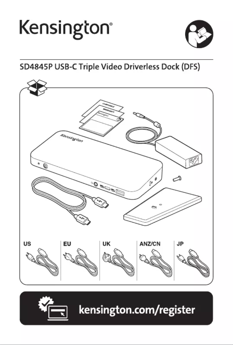 Page n°1 - Manuel utilisateur Kensington SD4845P
