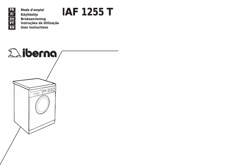 Image de la première page du manuel de l'appareil LB IAF 1255 T