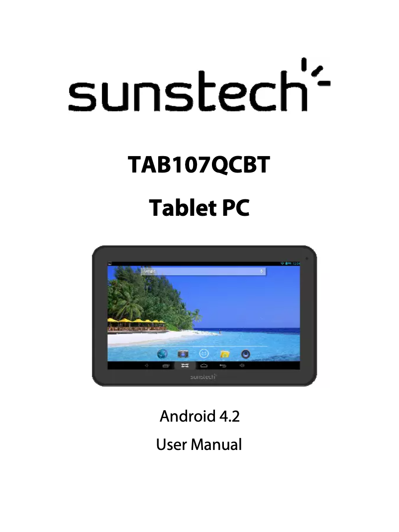 Page n°1 - Manuel utilisateur Sunstech TAB107QCBT