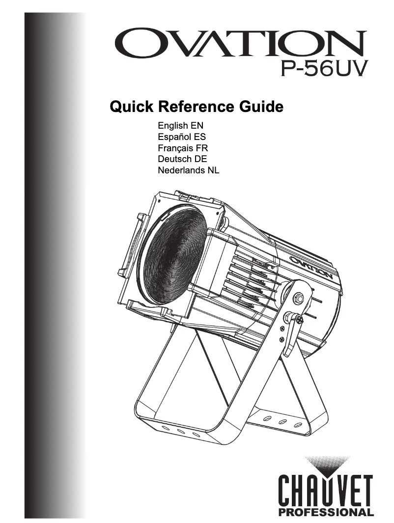 Page 1 de la notice Manuel utilisateur Chauvet Ovation P-56UV