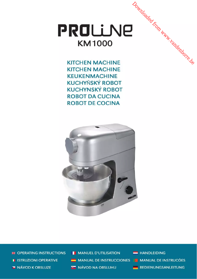 Page n°1 - Manuel utilisateur Proline KM1000
