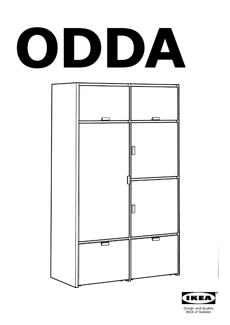 Page 1 de la notice Manuel utilisateur Ikea ODDA