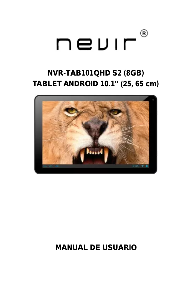 Page n°1 - Manuel utilisateur Nevir NVR-TAB101QHD S2 (8GB)