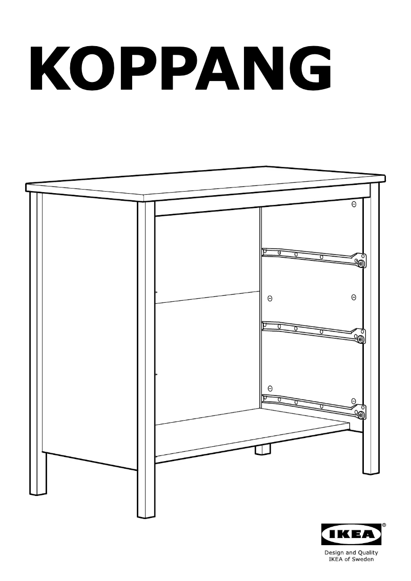 Page 1 de la notice Manuel utilisateur Ikea KOPPANG 203.578.95