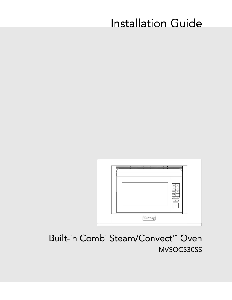 Image de la première page du manuel de l'appareil MVSOC530SS