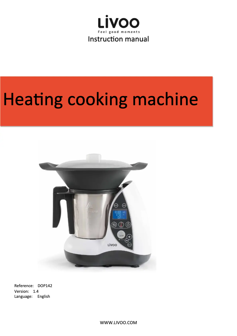 Image de la première page du manuel de l'appareil DOP142N
