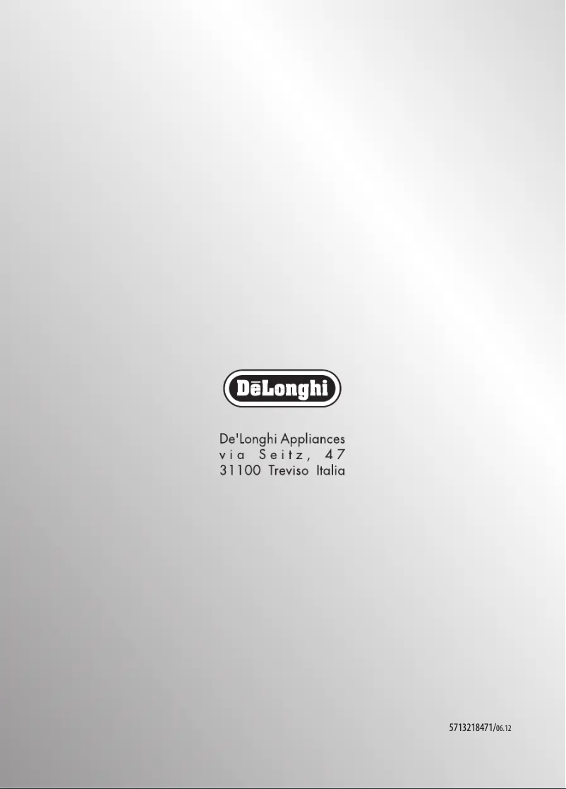 Page 1 de la notice Manuel utilisateur DeLonghi Magnifica S Plus ECAM 22.320.B