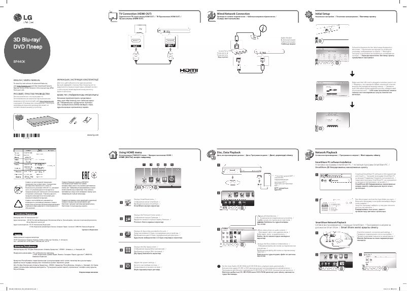 Image de la première page du manuel de l'appareil BP440K