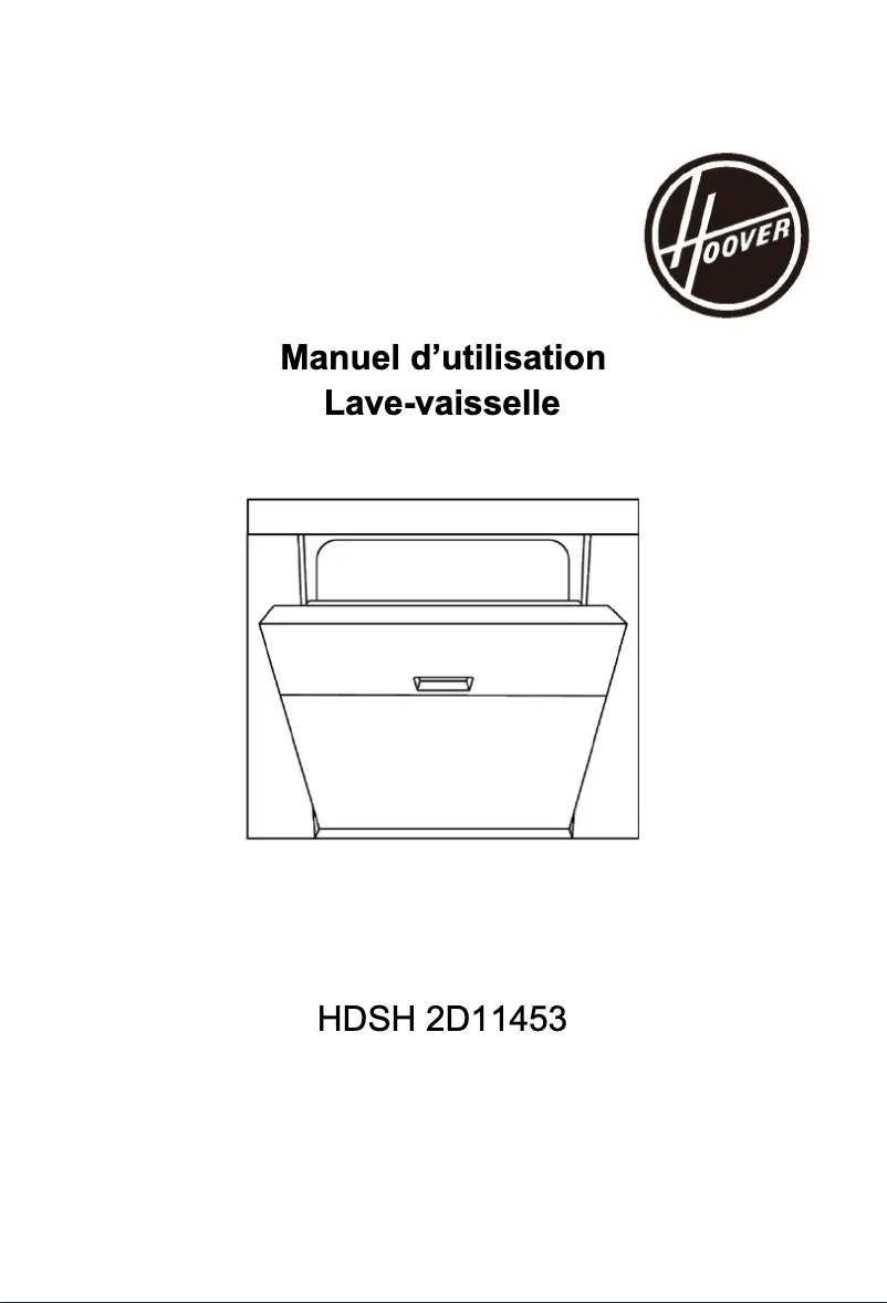 Page n°1 - Manuel utilisateur Hoover HDSH 2D11453