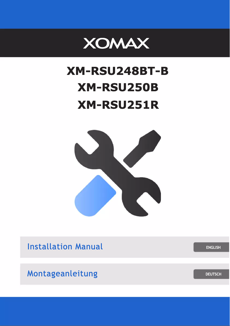 Page 1 de la notice Manuel utilisateur Xomax XM-RSU251R