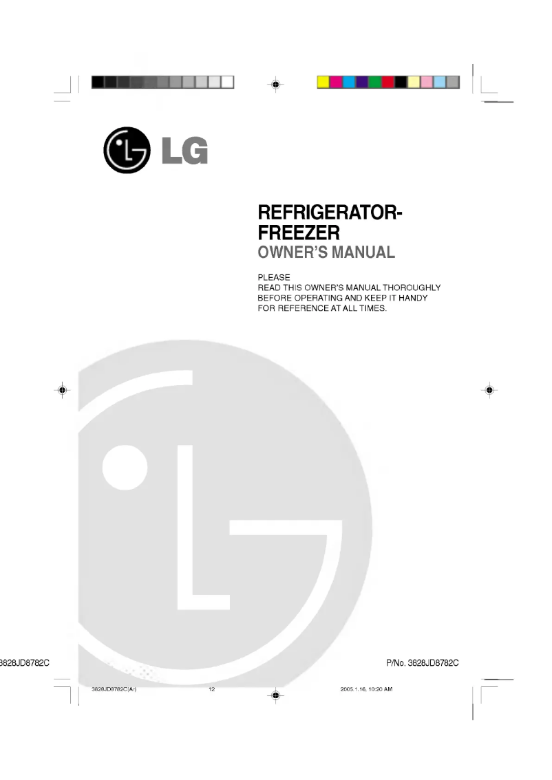 Page n°1 - Manuel utilisateur LG GR-652QVC