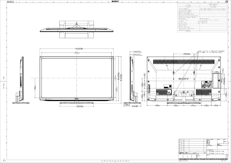 Page n°1 - Guide d'installation Sony Bravia KDL-46EX640