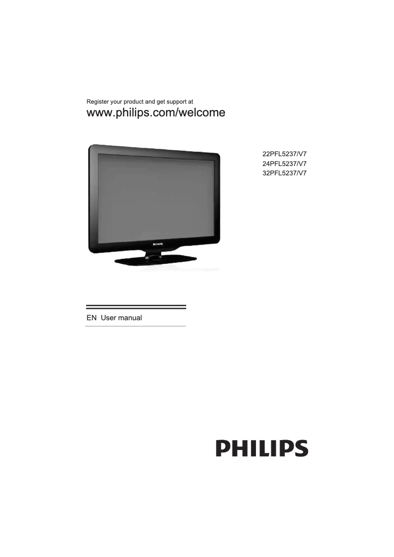 Page 1 de la notice Manuel utilisateur Philips 22PFL5237