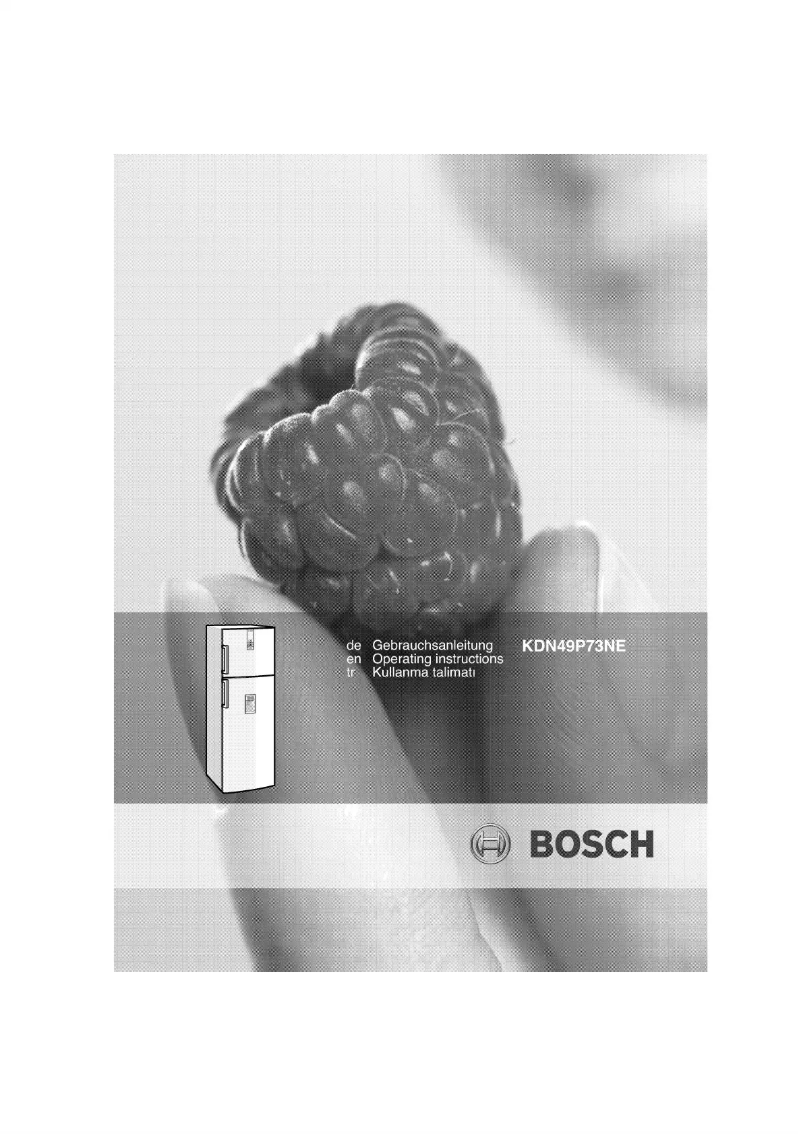 Page 1 of the manual User Manual Bosch KDN49P73NE