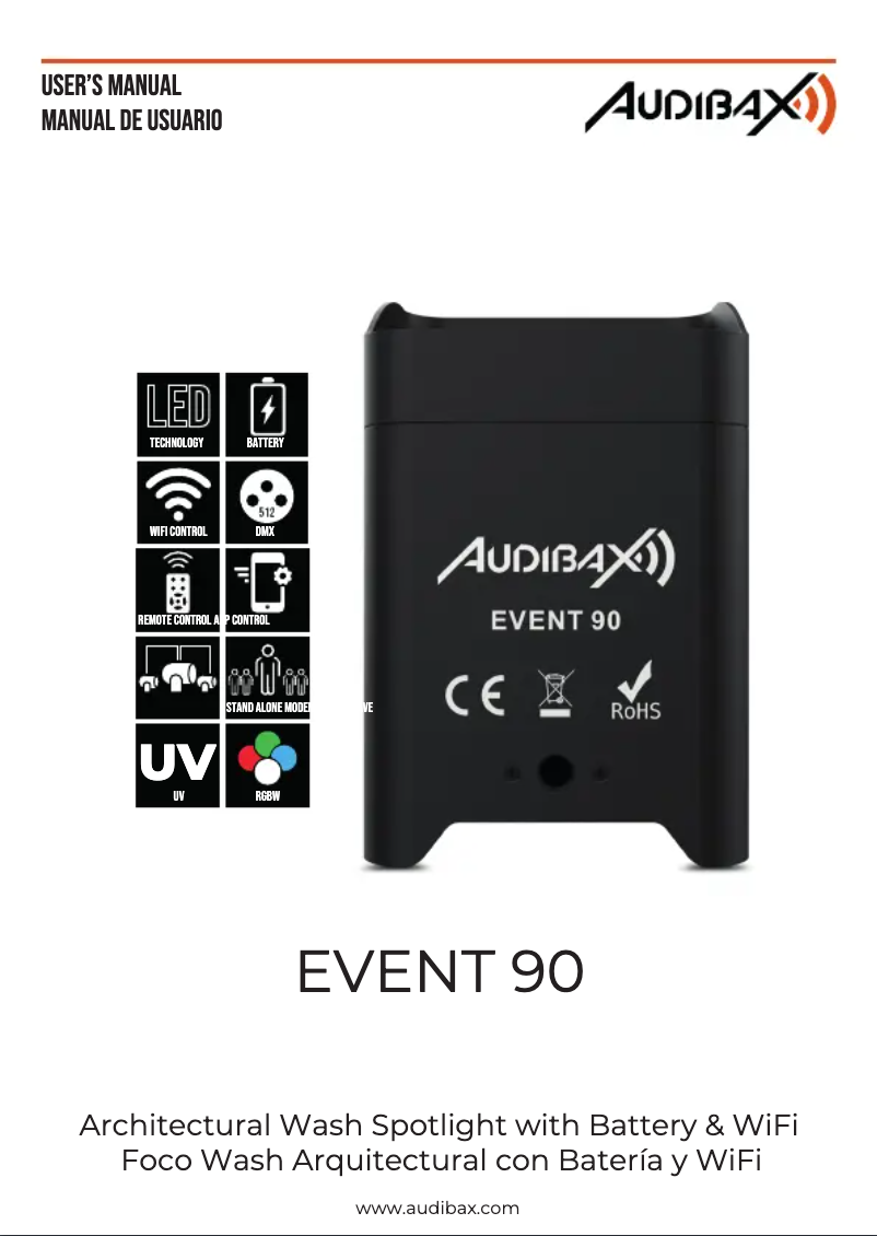 Image de la première page du manuel de l'appareil Event 90