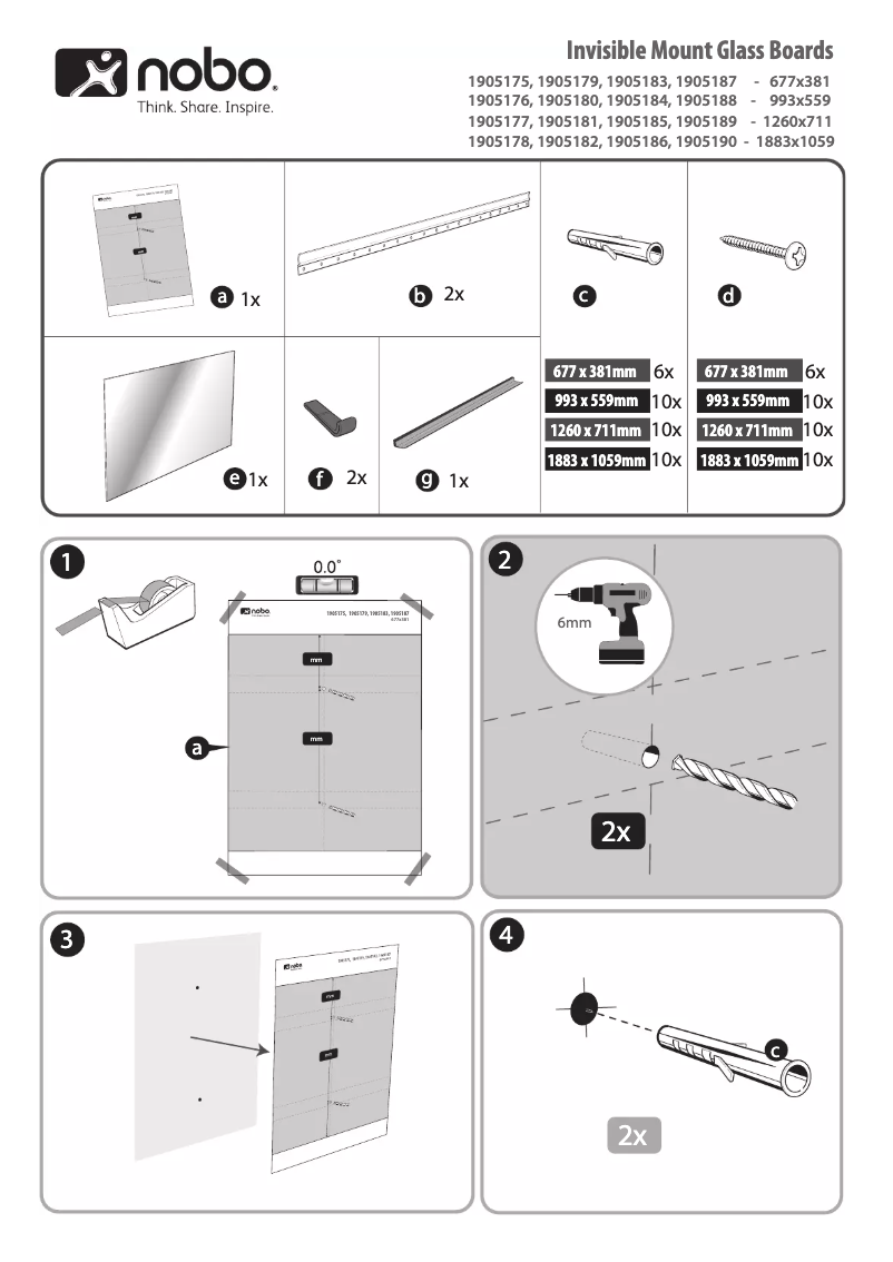 Page n°1 - Manuel utilisateur Nobo Diamond