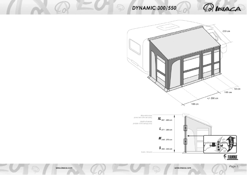 Page n°1 - Manuel utilisateur Inaca Dynamic 550