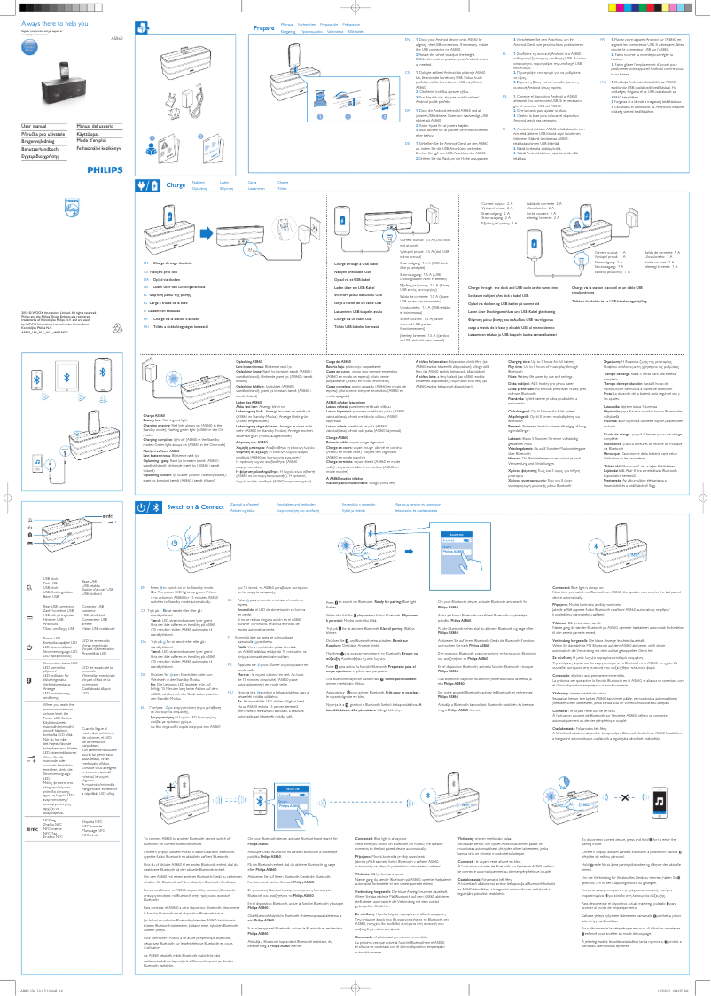 Page 1 de la notice Mode d'emploi Philips AS860