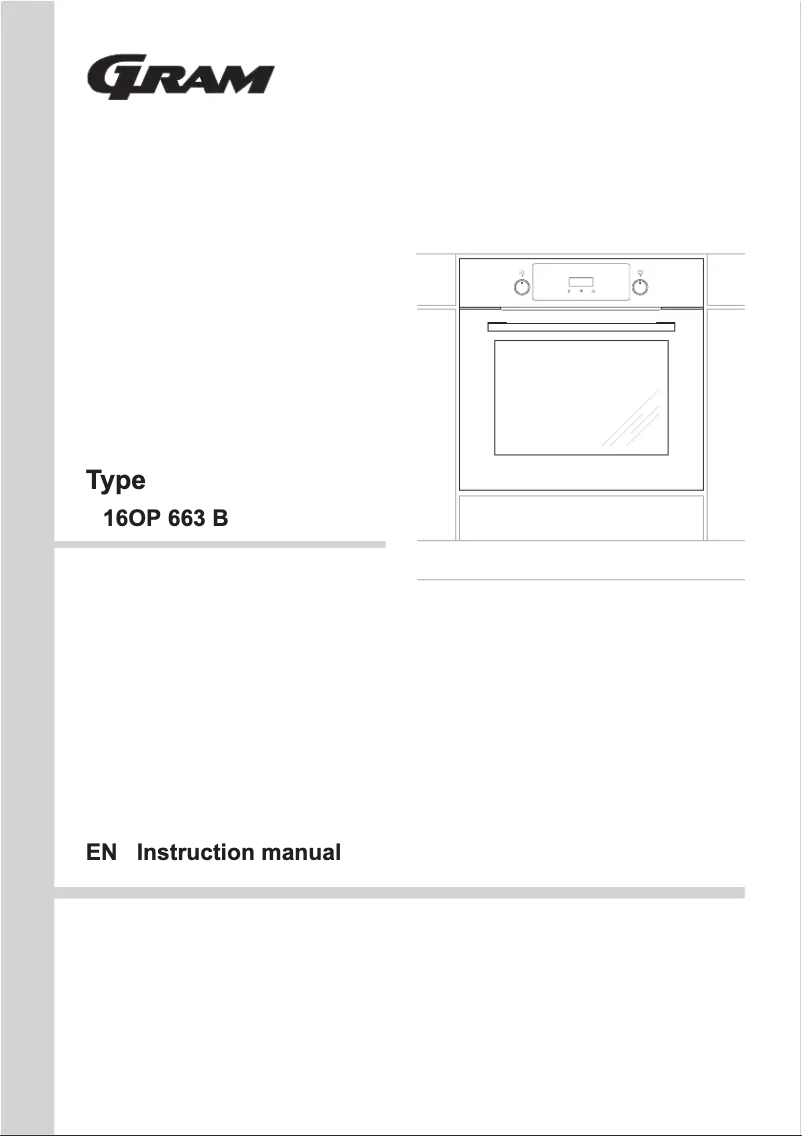 Page 1 de la notice Manuel utilisateur Gram 16OP 663 B