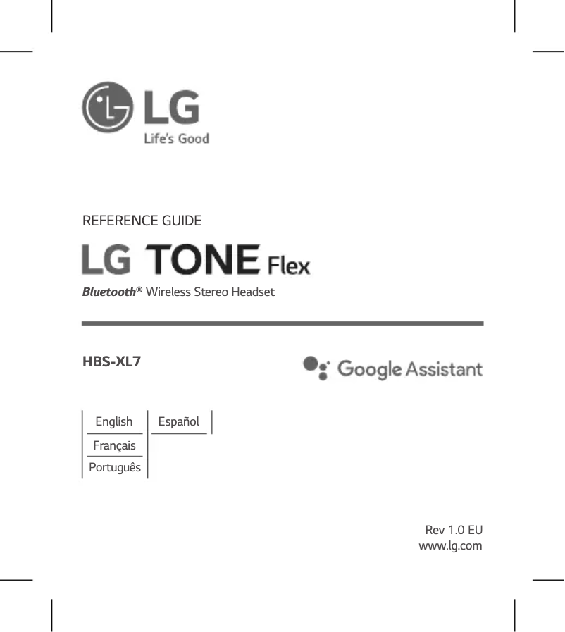 Page n°1 - Manuel utilisateur LG Tone Flex XL7