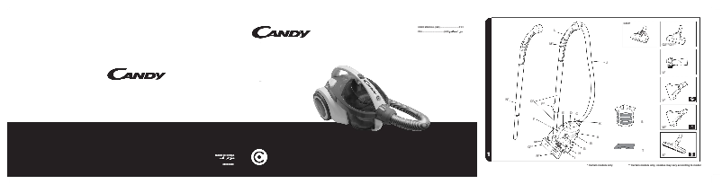 Page 1 de la notice Manuel utilisateur Candy CAF1400 019
