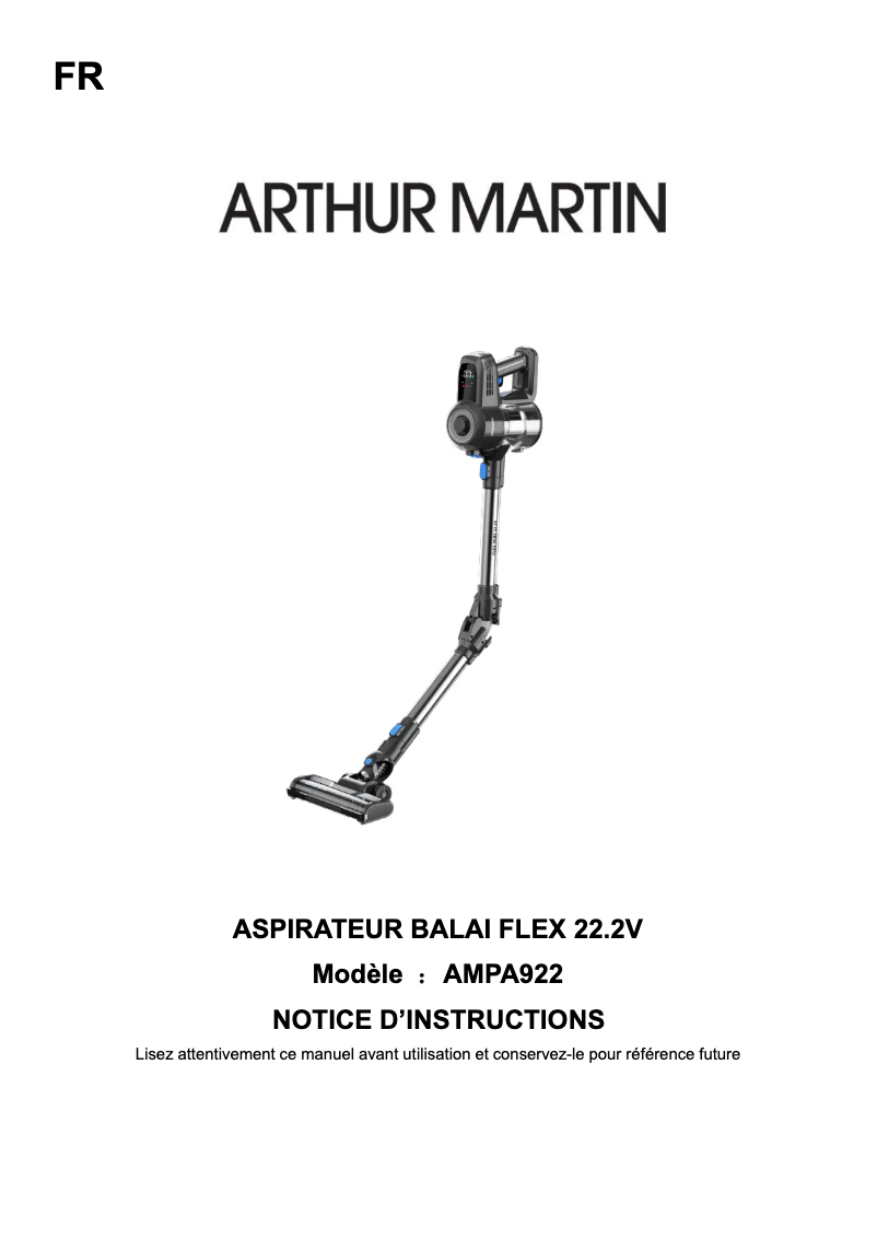 Página 1 del manual Manual de usuario Arthur Martin AMPA922