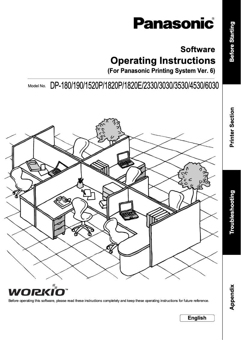 Image de la première page du manuel de l'appareil DP-4530