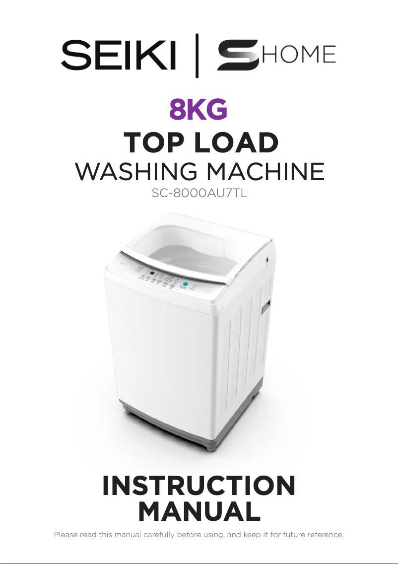 Image de la première page du manuel de l'appareil SC-8000AU7TL